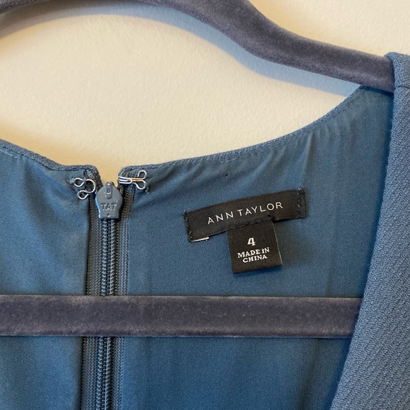 Ann Taylor Blue-Gray Dress - Picture 2 of 8